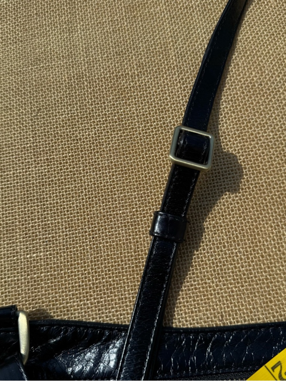 HOBO Cambel Black Leather Crossbody Bag Zip Top Slouchy Shoulder Purse - Picture 9 of 14